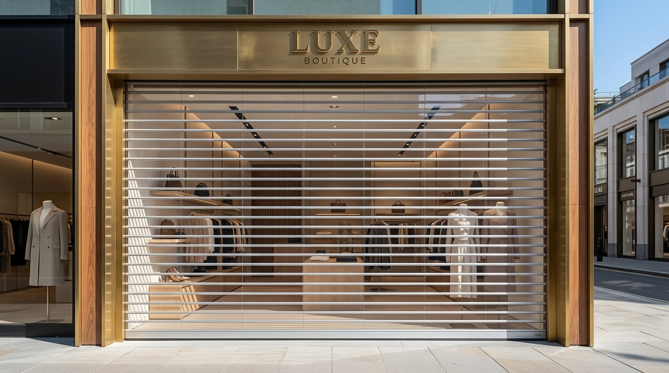 Transparent Roller Shutters for Shops